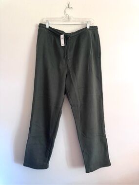 NWT 2026 GAP Men's Olive Green Drawstring Sweatpants L Vintage Soft